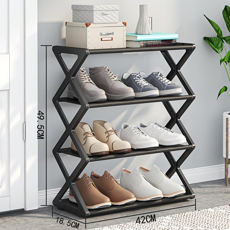 4-layer X Shoe Rack, Home Storage Supplies, High-quality Multi-layer Storage Rack, Shoe Rack At The Entrance Of The Living Room And Bedroom
