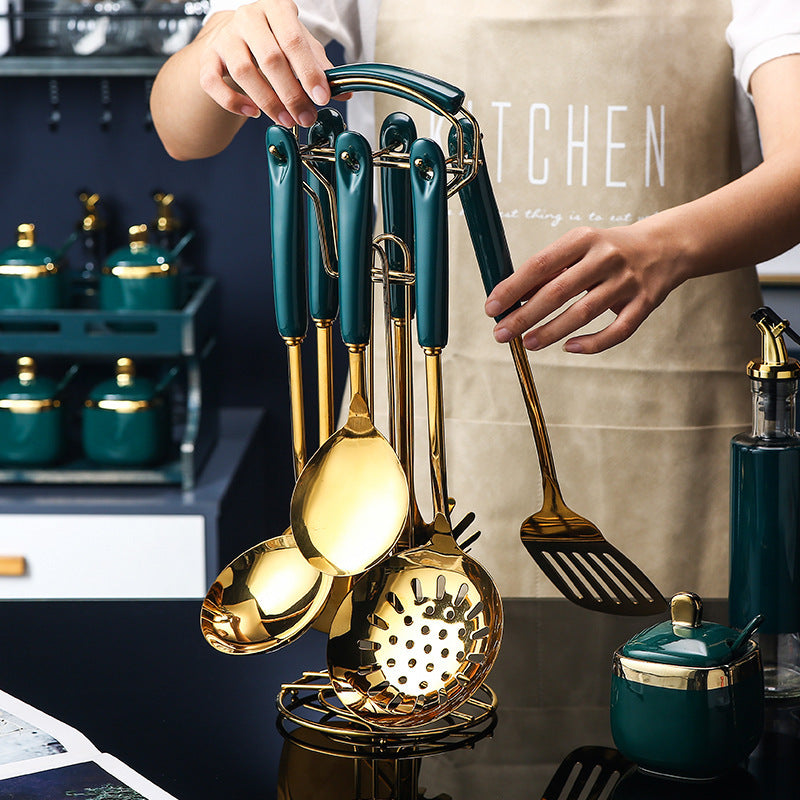 7‑Piece Stainless Steel & Silicone Kitchen Utensil Set