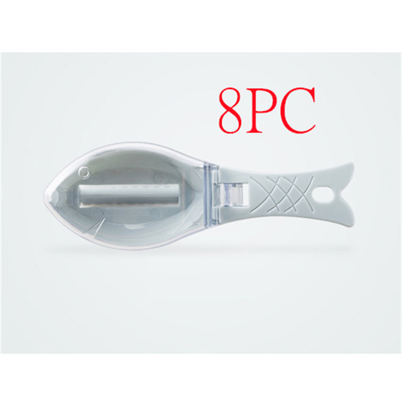 Fish Scale & Skin Scraper – Quick-Clean Fish Scaler Brush with Easy-Grip Handle