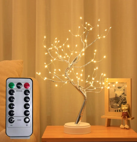 Starry Sky LED Copper‑Wire Tree Lamp – Multi‑Color Decorative Light