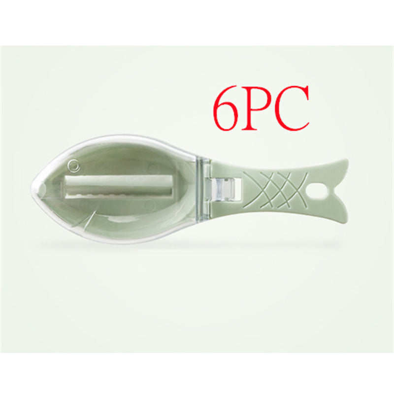 Fish Scale & Skin Scraper – Quick-Clean Fish Scaler Brush with Easy-Grip Handle