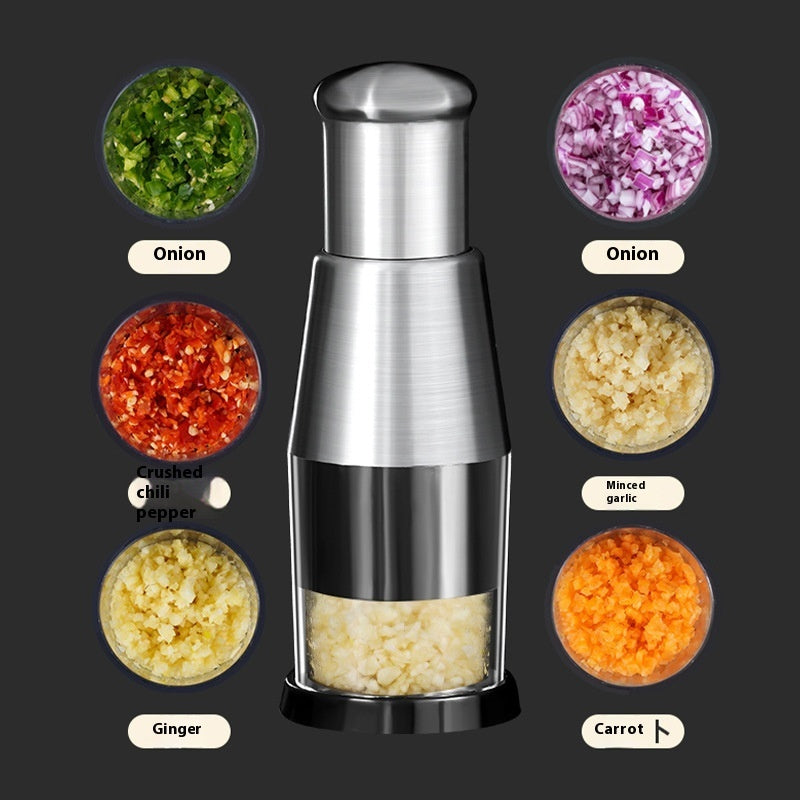 3-in-1 Garlic & Vegetable Chopper Press – Manual Garlic Crusher