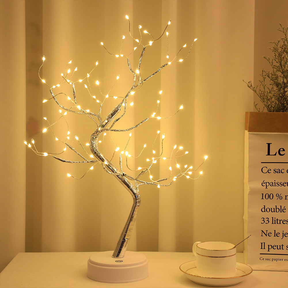 Starry Sky LED Copper‑Wire Tree Lamp – Multi‑Color Decorative Light