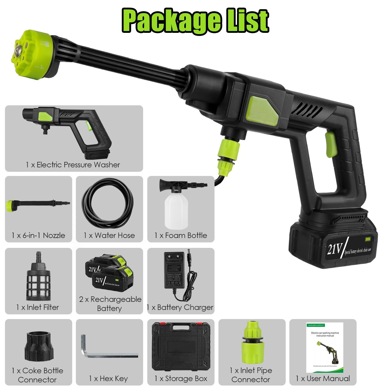 Cordless High‑Pressure Washer – Portable 435 PSI Power Cleaner